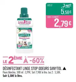 Match Sanytol DÉSINFECTANT LINGE STOP ODEURS ▲ offre