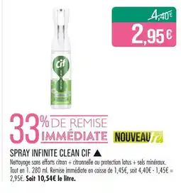 Match CIF Spray infinite clean offre