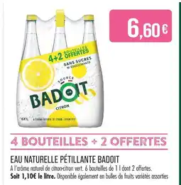 Match Badoit Eau naturelle pétillante offre