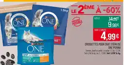 Match ONE PURINA Croquettes pour chat stérilisé offre