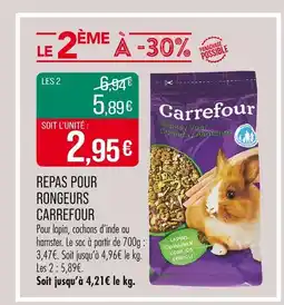 Match CARREFOUR Repas pour rongeurs offre