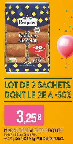 Match Brioche Pasquier Pains au chocolat offre