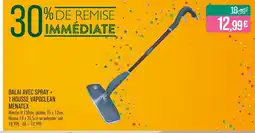 Match MENATEX Balai avec spray + 1 housse vapoclean offre