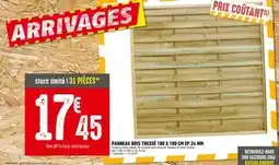 Batkor PANNEAU BOIS TRESSÉ 180 X 180 CM EP 24 MM offre