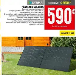Batkor SYRMA Panneaux Solaires offre