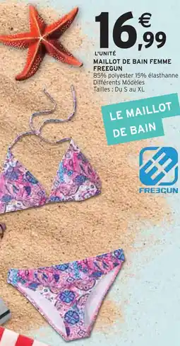 Intermarché Freegun Maillot de bain femme offre