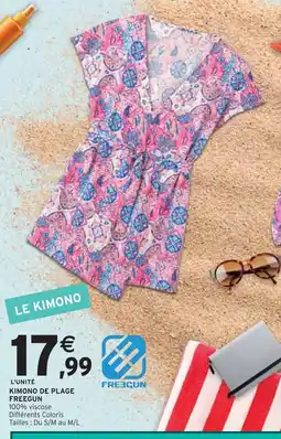 Intermarché Freegun Kimono de plage offre
