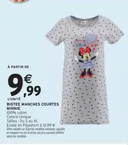 Intermarché Minnie Bigtee Manches Courtes offre