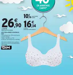 Intermarché DIM Soutien-gorge generous offre