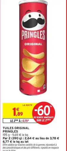 Intermarché PRINGLES Tuiles original offre