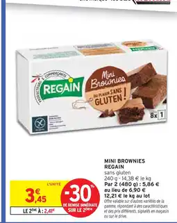 Intermarché REGAIN Mini brownies offre
