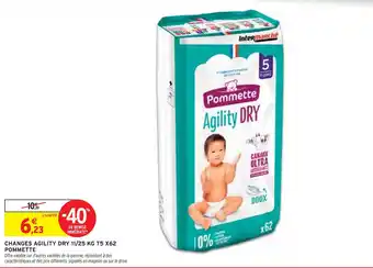 Intermarché POMMETTE Changes agility dry 11/25 kg t5 x62 offre