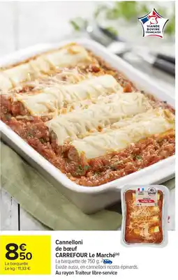 Carrefour Market Cannelloni de bœuf carrefour le marché offre