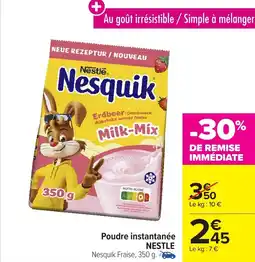 Carrefour Market NESTLE Poudre instantanée offre