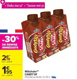 Carrefour Market CANDY'UP Milkshake offre