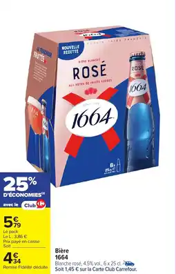 Carrefour Market 1664 Bière offre