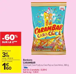 Carrefour Market CARAMBAR Bonbons offre