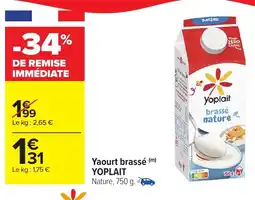 Carrefour Market YOPLAIT Yaourt brassé offre