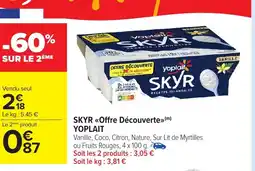 Carrefour Market YOPLAIT Skyr offre découverte offre