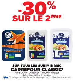 Carrefour Market CARREFOUR CLASSIC' Sur tous les surimis msc offre