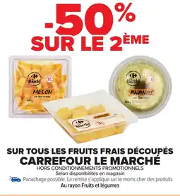 Carrefour Market CARREFOUR LE MARCHÉ Sur tous les fruits frais découpés offre