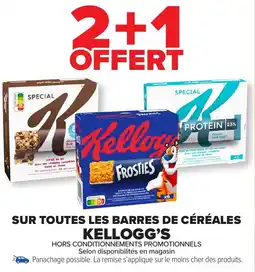 Carrefour Market KELLOGG'S Sur toutes les barres de céréales offre