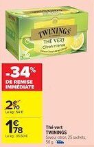 Carrefour Market TWININGS Thé vert offre