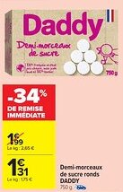 Carrefour Market DADDY Demi-morceaux de sucre ronds offre