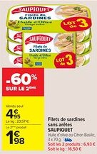 Carrefour Market SAUPIQUET Filets de sardines sans arêtes offre