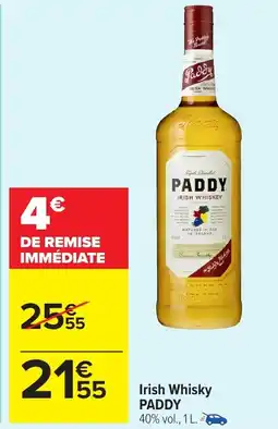 Carrefour Market PADDY Irish Whisky offre