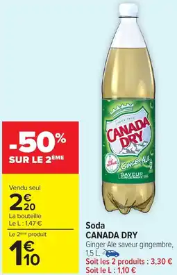Carrefour Market CANADA DRY Soda offre