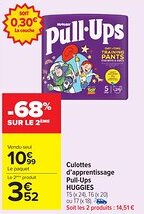 Carrefour Market HUGGIES Culottes d'apprentissage Pull-Ups offre