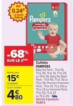 Carrefour Market PAMPERS Cullotes offre