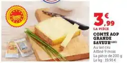U Express Comté aop grande saveur offre