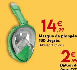 Maxi Bazar Masque de plongée 180 degrés offre