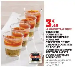 U Express Verrines courgettes offre