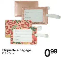 Zeeman Étiquette à bagage offre
