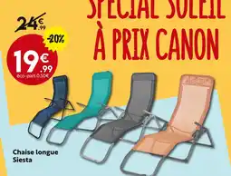 Maxi Bazar Chaise longue Siesta offre
