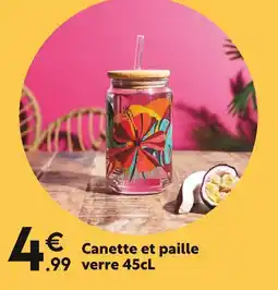 Maxi Bazar Canette et paille offre