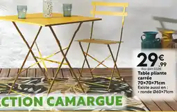 Maxi Bazar Table pliante carrée offre