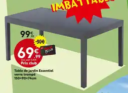 Maxi Bazar Table de jardin Essentiel offre