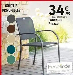 Maxi Bazar Hespéride Fauteuil Piazza offre