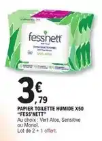 E.Leclerc Fess'nett - papier toilette humide x50 fess'nett offre