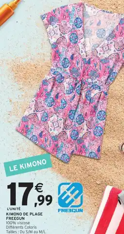 Intermarché Hyper FREEGUN Kimono de plage offre