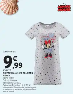 Bigtee manches courtes minnie