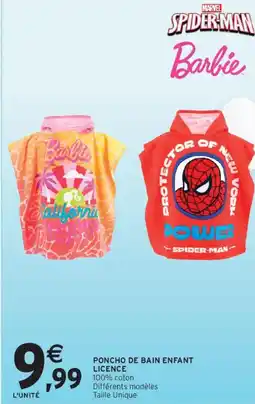 Intermarché Hyper Poncho de bain enfant licence offre