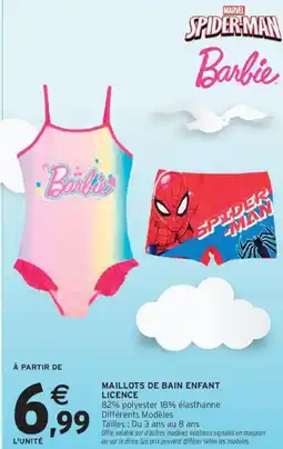 Intermarché Hyper Maillots de bain enfant licence offre