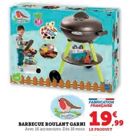 Hyper U Barbecue roulant garni offre