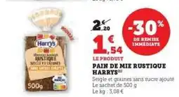 Hyper U PAIN DE MIE RUSTIQUE HARRYS offre