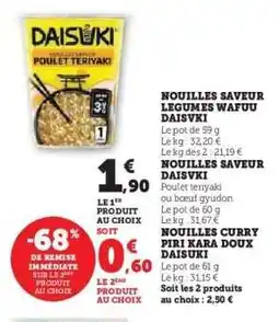 Hyper U NOUILLES SAVEUR DAISUKI offre